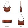 image:imageIswee Brown Shoulder Bag Vintage Crossbody Purses for Women Versatile Handbag with Extra Boho Shoulder Strap