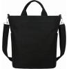 image:imageIswee Canvas Tote Bag for Women Casual Shoulder Work Bag Crossbody Top Handle Bag Shopping Handbags for Women Black