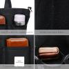 image:imageIswee Canvas Tote Bag with Zipper Multi Pockets Tote Purse for Women Fashion Crossbody Tote Shoulder Bag Handbag Everyday BagBlack
