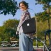 image:imageIswee Canvas Tote Bag with Zipper Multi Pockets Tote Purse for Women Fashion Crossbody Tote Shoulder Bag Handbag Everyday BagBlack