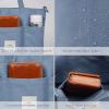 image:imageIswee Canvas Tote Bag with Zipper Multi Pockets Tote Purse for Women Fashion Crossbody Tote Shoulder Bag Handbag Everyday BagBlue