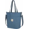 image:imageIswee Canvas Tote Bag with Zipper Multi Pockets Tote Purse for Women Fashion Crossbody Tote Shoulder Bag Handbag Everyday BagBlue