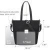image:imageIswee Canvas Tote Bag with Zipper Multi Pockets Tote Purse for Women Fashion Crossbody Tote Shoulder Bag Handbag Everyday BagGray