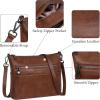 image:imageIswee Crossbody Bag for Women Leather Purses Fashion Designer HandbagsDark Brown Lychee Grain