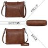 image:imageIswee Crossbody Bag for Women Leather Purses Fashion Designer HandbagsDark Brown Lychee Grain