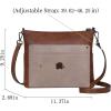 image:imageIswee Crossbody Bag for Women Leather Purses Fashion Designer HandbagsDark Brown Lychee Grain