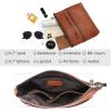 image:imageIswee Crossbody Bag for Women Leather Purses Fashion Designer HandbagsLarge Brown