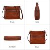 image:imageIswee Crossbody Bag for Women Leather Purses Fashion Designer HandbagsLarge Brown