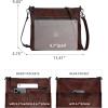 image:imageIswee Crossbody Bag for Women Leather Purses Fashion Designer HandbagsLarge Coffee