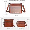 image:imageIswee Crossbody Bag for Women Leather Purses Fashion Designer HandbagsSmallbrown