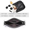 image:imageIswee Crossbody Bags for Women Genuine Leather Purses Vintage Shoulder Handbags Travel Cross Body Bag with Boho StrapBlack