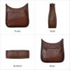 image:imageIswee Crossbody Bags for Women Genuine Leather Purses Vintage Shoulder Handbags Travel Cross Body Bag with Boho StrapCoffee