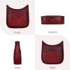 image:imageIswee Crossbody Bags for Women Genuine Leather Purses Vintage Shoulder Handbags Travel Cross Body Bag with Boho StrapWine