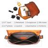 image:imageIswee Genuine Leather Crossbody Bag for Women Lightweight Medium Shoulder Purse with Adjustable Strap Travel Satchel Handbags  Leather Designer Purse Medium Size TravelBrown