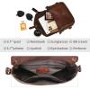image:imageIswee Genuine Leather Crossbody Bag for Women Lightweight Medium Shoulder Purse with Adjustable Strap Travel Satchel Handbags  Leather Designer Purse Medium Size TravelCoffee
