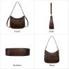 image:imageIswee Genuine Leather Crossbody Bags for Women Vintage Purse Womens Shoulder Handbags