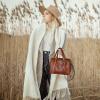 image:imageIswee Genuine Leather Purses for Women Designer Hobo Crossbody Bag Satchel Handbags Top Handle Purses for TravelBrown