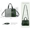 image:imageIswee Genuine Leather Purses for Women Designer Hobo Crossbody Bag Satchel Handbags Top Handle Purses for TravelGreen