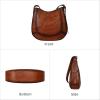 image:imageIswee Genuine Leather Purses for Women Hobo Crossbody Bags Womens Shoulder HandbagsDark Browns