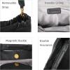 image:imageIswee Genuine Leather Purses for Women Shoulder Handbags Designer Hobo Crossbody Purse Top Handle PurseIw003black