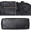 image:imageIswee Genuine Leather Satchel Tote Bag Top Handle Handbag Designer Shoulder Bag Large Capacity Cross Body BagBlack