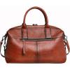 image:imageIswee Genuine Leather Satchel Tote Bag Top Handle Handbag Designer Shoulder Bag Large Capacity Cross Body BagBrown