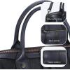 image:imageIswee Genuine Leather Satchel Tote Bag Top Handle Handbag Designer Shoulder Bag Large Capacity Cross Body BagNavy Blue