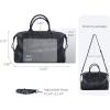 image:imageIswee Genuine Leather Satchel Tote Bag Top Handle Handbag Designer Shoulder Bag Large Capacity Cross Body BagNavy Blue