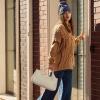 image:imageIswee Genuine Leather Shoulder Bags Purses and Handbags for Women Satchel Designer Cross Body Hobo Medium Size ToteBeige