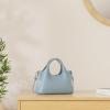 image:imageIswee Genuine Leather Shoulder Bags Purses and Handbags for Women Satchel Designer Cross Body Hobo Medium Size ToteLight Blue