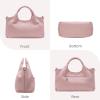 image:imageIswee Genuine Leather Shoulder Bags Purses and Handbags for Women Satchel Designer Cross Body Hobo Medium Size TotePink