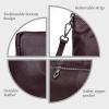 image:imageIswee Genuine Leather Shoulder Bags Purses and Handbags for Women Satchel Designer Cross Body Hobo Medium Size ToteViolet