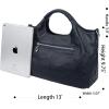 image:imageIswee Genuine Leather Top Handle Purse Satchel Bag Designer Shoulder Bag Tote Ladies Crossbody Bag for WomenNavy Blue