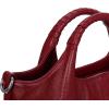 image:imageIswee Genuine Leather Top Handle Purse Satchel Bag Designer Shoulder Bag Tote Ladies Crossbody Bag for WomenWine