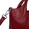 image:imageIswee Genuine Leather Top Handle Purse Satchel Bag Designer Shoulder Bag Tote Ladies Crossbody Bag for WomenWine