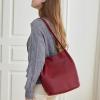 image:imageIswee Genuine Leather Tote Bucket Bags Hobo Shoulder Bags Purse and Handbags for Women TrendyBrownlichee