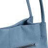 image:imageIswee Genuine Leather Tote Bucket Bags Hobo Shoulder Bags Purse and Handbags for Women TrendyLight Bluelichee
