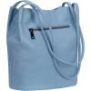 image:imageIswee Genuine Leather Tote Bucket Bags Hobo Shoulder Bags Purse and Handbags for Women TrendyLight Bluelichee