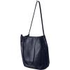 image:imageIswee Genuine Leather Tote Bucket Bags Hobo Shoulder Bags Purse and Handbags for Women TrendyNavy Bluelichee