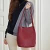 image:imageIswee Genuine Leather Tote Bucket Bags Hobo Shoulder Bags Purse and Handbags for Women TrendyWinelichee