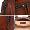 image:imageIswee Leather Crossbody Bag for Women Medium Top Handle Shoulder Purse with Boho Guitar Strap