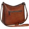 image:imageIswee Leather Crossbody Bag for Women Purses and Handbags Adjustable Shoulder Purse Pocketbooks Travel Hobo Work Tote DailyBrown