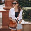 image:imageIswee Leather Crossbody Bag for Women Purses and Handbags Adjustable Shoulder Purse Pocketbooks Travel Hobo Work Tote DailyBrown