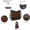 image:imageIswee Leather Crossbody Bag for Women Purses and Handbags Adjustable Shoulder Purse Pocketbooks Travel Hobo Work Tote DailyCoffee
