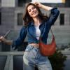 image:imageIswee Leather Crossbody Bags for Women Hobo Bag Lightweight Designer Shoulder Handbags Stylish Crescent PurseBrown