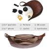 image:imageIswee Leather Crossbody Bags for Women Hobo Bag Lightweight Designer Shoulder Handbags Stylish Crescent PurseCoffee
