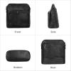 image:imageIswee Leather Crossbody Bags for Women Multi Pockets Medium Shoulder Bag Lightweight Functional Travel PurseBlack