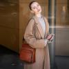 image:imageIswee Leather Crossbody Bags for Women Multi Pockets Medium Shoulder Bag Lightweight Functional Travel PurseBlack