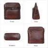 image:imageIswee Leather Crossbody Bags for Women Multi Pockets Medium Shoulder Bag Lightweight Functional Travel PurseCoffee