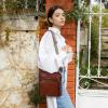 image:imageIswee Leather Crossbody Bags for Women Multi Pockets Medium Shoulder Bag Lightweight Functional Travel PurseCoffee